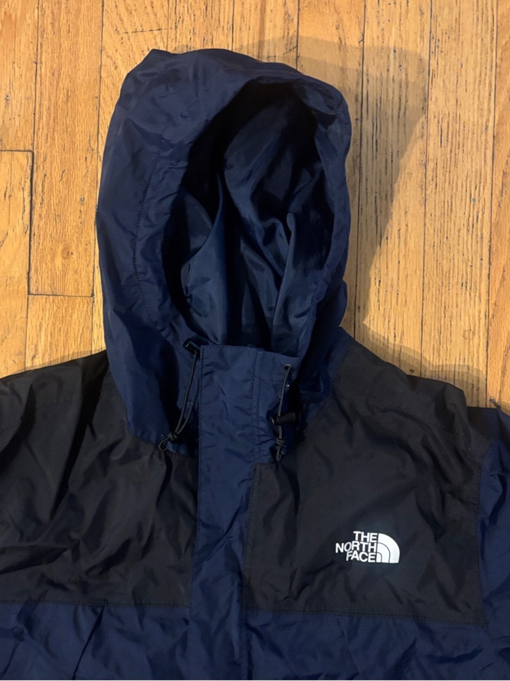 The North Face Antora DryVent Colorblock Rain Jacket - Blue & Black - Large - Picture 5 of 11